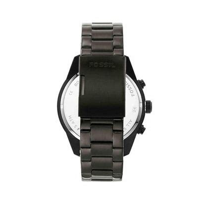 Buy Fossil Mens 50 mm Brox Grey Dial Stainless Steel Analogue Watch ...