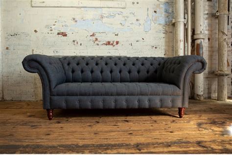 Bros Moon Fabrious Style Hand Tufted 3 Seater Chesterfield Sofa in Wide ...