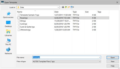 Open Template File 的图像结果