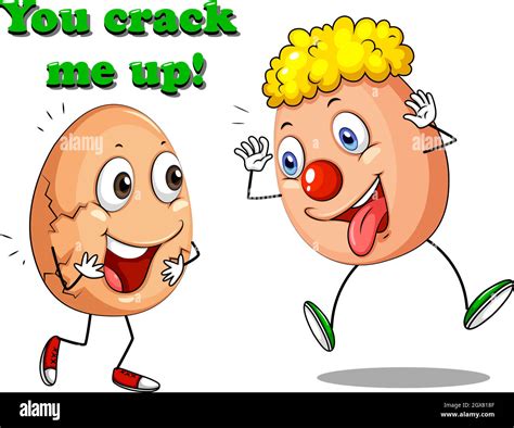 You crack me up eggs expressions Stock Vector Image & Art - Alamy