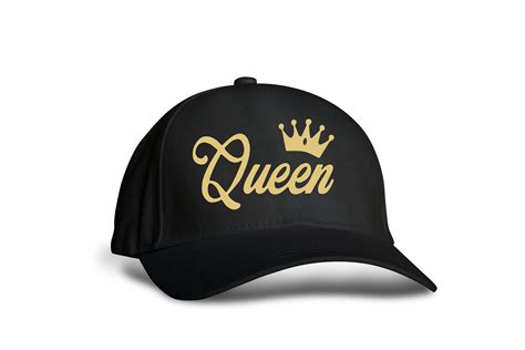 Queen | Black Printed Cap – QuirkyGifts