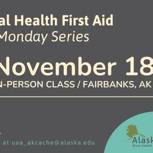 Adult Mental Health First Aid - November 18, 2024 - In-Person ...