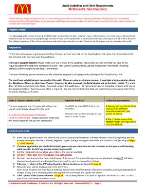 Fillable Online McDonalds San Francisco - Confero Inc Fax Email Print ...