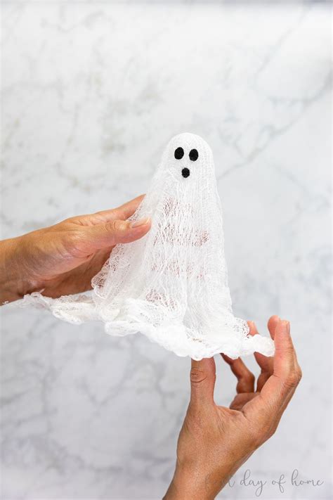 Easy Cheesecloth Ghosts Tutorial | First Day of Home | Ghost crafts ...
