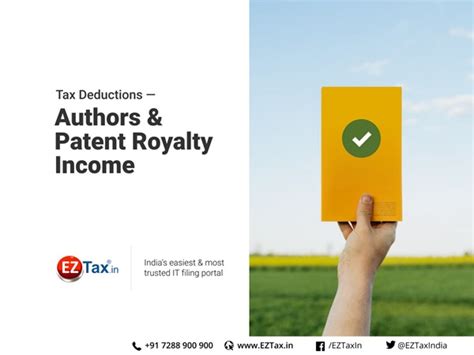 Tax Deductions — Authors & Patent Royalty Income