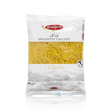 Fideos Tagliati de Granoro, fideos finos y cortos para sopa, n. 68, 500 ...