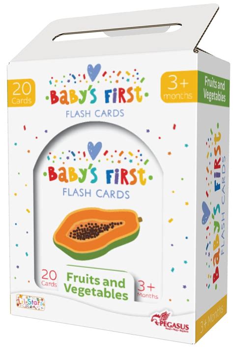 Buy Popcorn Games Fruits and Vegetables Baby's First Board Flash Card ...