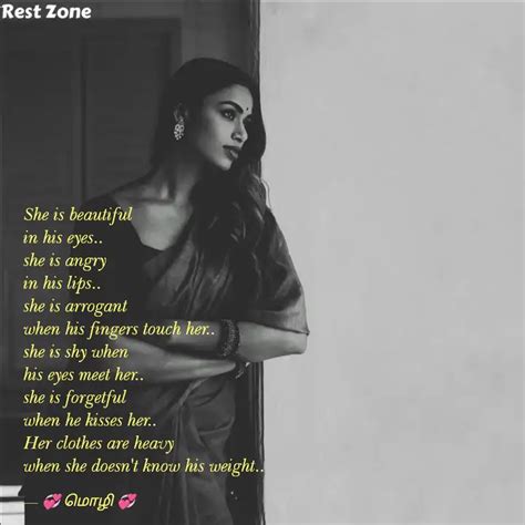 She is beautiful in his ... | Quotes & Writings by கனிமொழி | YourQuote