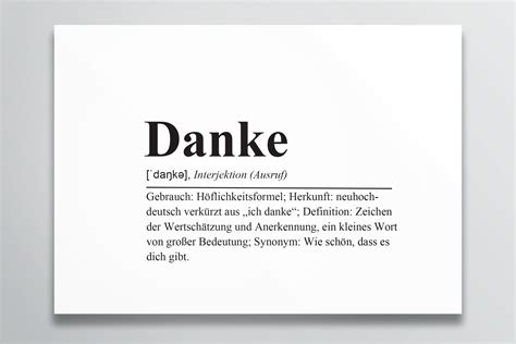 Danke Definition Dankeskarten 12 Dankeschön Karten Blanko | Etsy