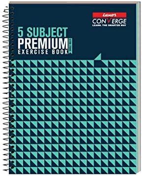 Luxor 6 Subject Spiral Premium Exercise Notebook, Single Ruled - (18cm ...