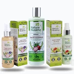 Buy Nature Nuskha 3-Step Complete Hair Care Kit | Visible result in 30 ...