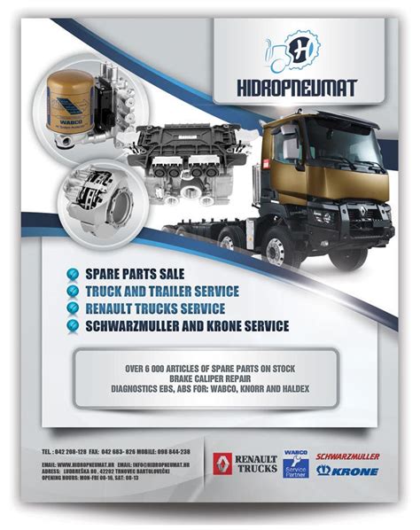 Design a simple flyer for truck spare parts shop | Freelancer