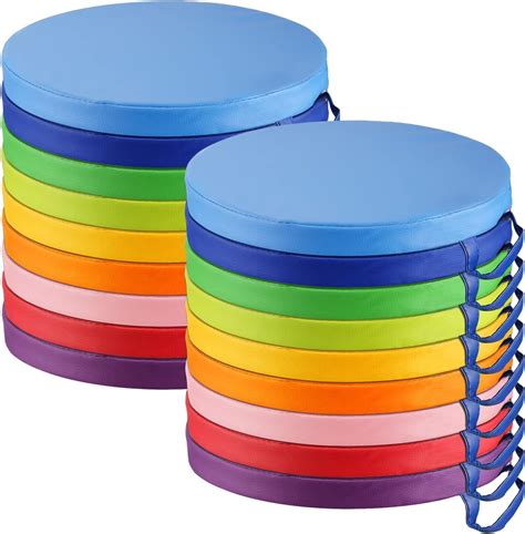 Amazon.com: Marsui 18 Pcs Round Floor Cushions Classroom Flexible ...