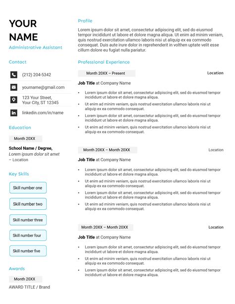 28 Free Google Docs Resume Templates to Edit