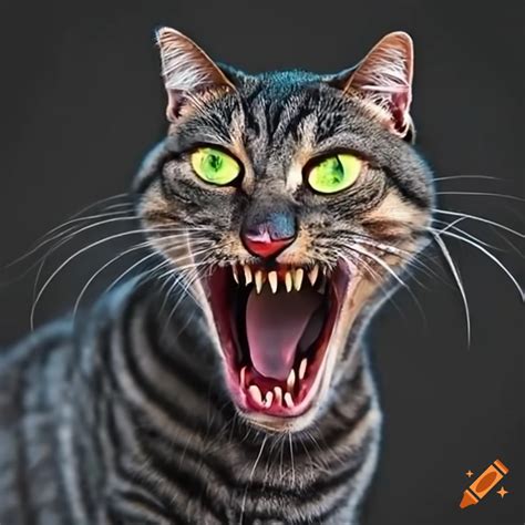 Scary laughing cat on Craiyon