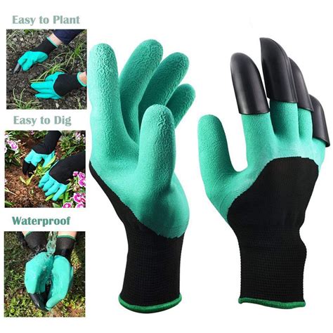 Garden Gloves with Claws for Digging & Planting | Waterproof ...