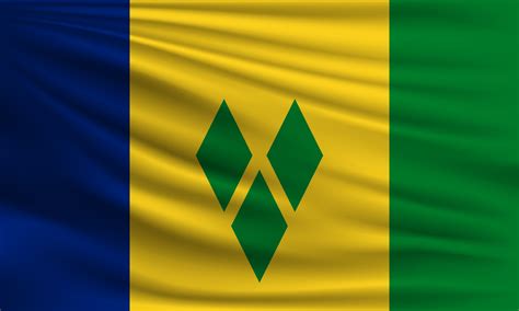 Vector flag of Saint Vincent and the Grenadines 26385410 Vector Art at ...