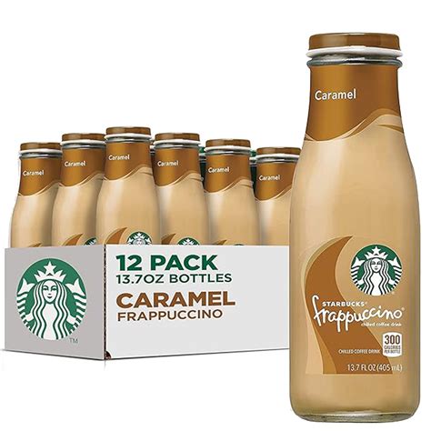 Starbucks Frappuccino Coffee Drink, Caramel Flavor, 13.7 fl oz Bottles ...
