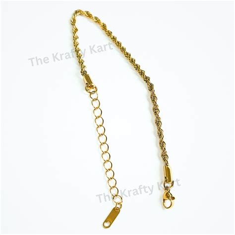 Anti-Tarnish Ready Bracelet Chain (B) for variable | Buy Online at Best ...