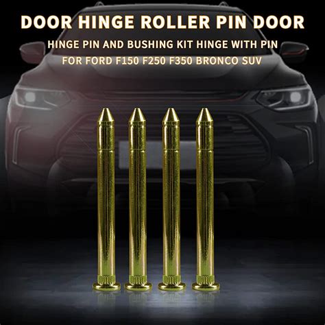 Door Hinge Pins Pin Bushing Kit For Ford Bronco F150 F250 F350 2-Door F ...