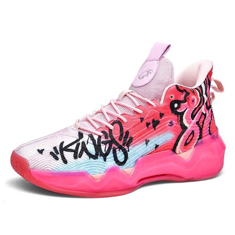 Bacury Women Men Basketball Shoes Colorful Fashion Sneakers Painting ...