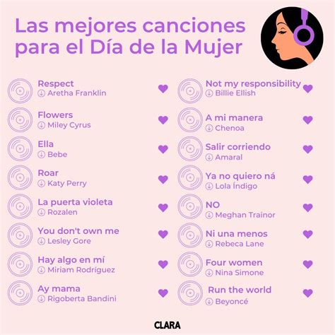 50 canciones empoderadoras para celebrar el Día de la Mujer