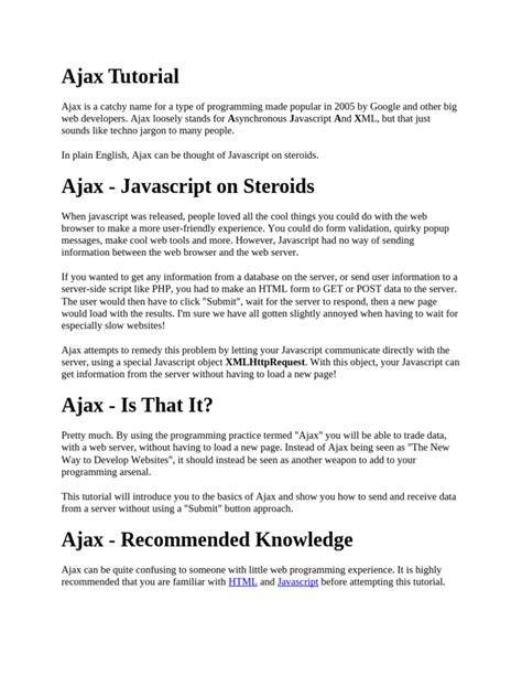 jQuery Ajax Tutorial for Beginners 的图像结果