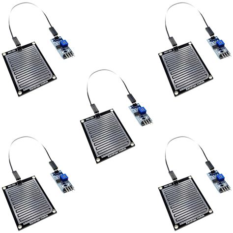 DIYables Rain Sensor for Arduino, ESP32, ESP8266, Raspberry Pi, 5 ...