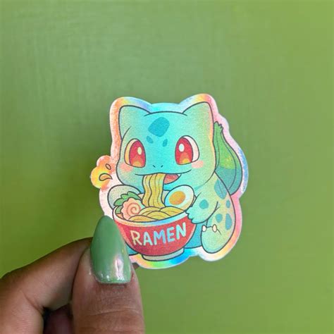 Bulbasaur Ramen Vinyl Sticker – Moon Kiln