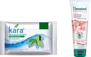 Himalaya Herbals Kara Skin Care Wipes, Refreshing Fruit Pack Price in ...