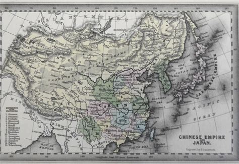 Qing Empire China Korea Japanese Empire Tibet Mongolia 1832 Carey & Lea Map: (1832) Map ...