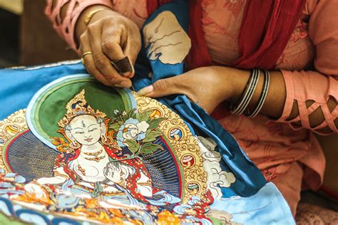 D'source Making Process | Silk Applique Thangka - Himachal Pradesh | D ...