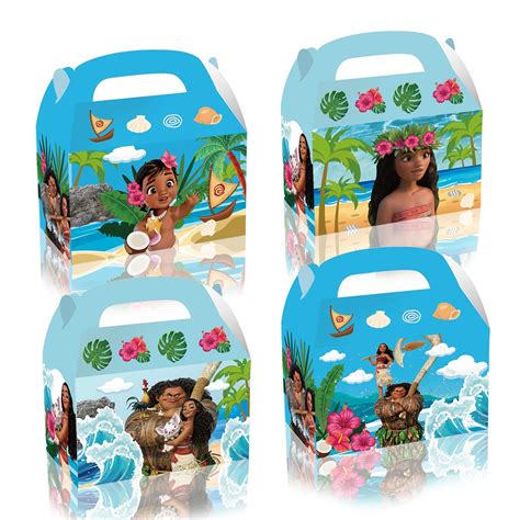 DAGORD 12Pcs Moana Princess Birthday Party Supplies Kids Party Treat ...