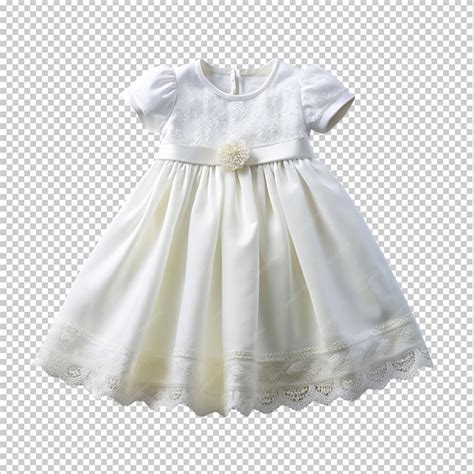 An elegant white dress for a babys baptism png | Premium AI-generated PSD