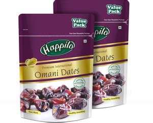 Happilo Premium International Omani Dates Super Saver Pack, Healthy ...