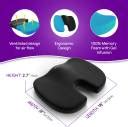 Frido Ultimate Coccyx Seat Cushion with Cooling Effect Memory Foam ...