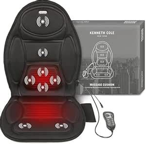 Kenneth Cole New York Seat Massager with Heat Full Body Massage Chair ...