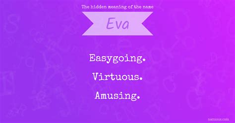 The hidden meaning of the name Eva | Namious