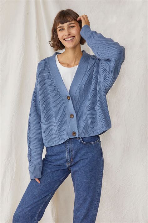 Light Blue Cardigan Sweater
