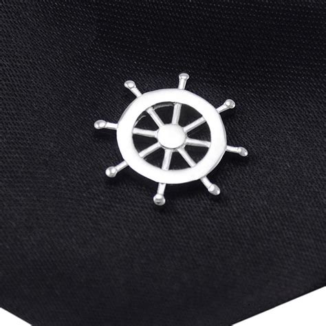 Silver Captain Wheel Lapel Pin – SHOPWITHSTYLE