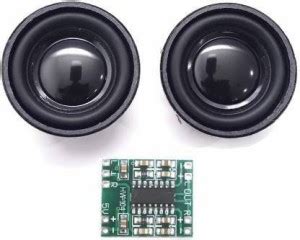Infinity Goods COMBO OF 2 SPEAKER 1.5" 4Ohm 3W Full Range Aluminum ...