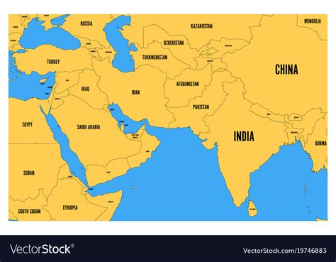 Middle Asia Map 的图像结果