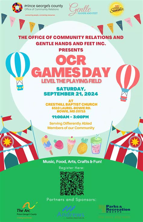 OCR Games Day | Prince George's County