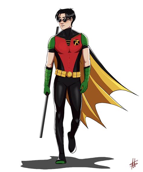 Young Justice Robin Without Mask