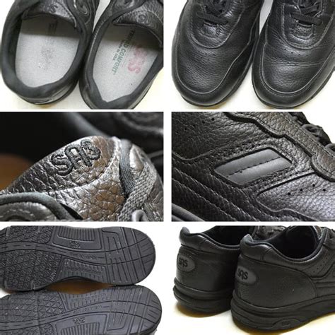 1点物 USA製SASエスエーエス黒レザースニーカー古着メンズ28レディースOKアメカジ90sストリート/スポーツシューズ中古靴Journey ...