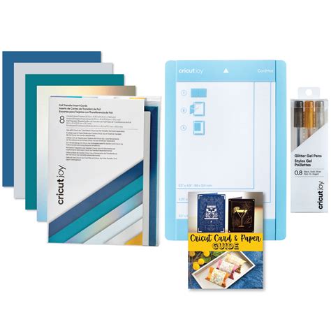 Buy Cricut Foil Transfer Cards Blue Lagoon, Glitter Gel Pens, Joy Card ...