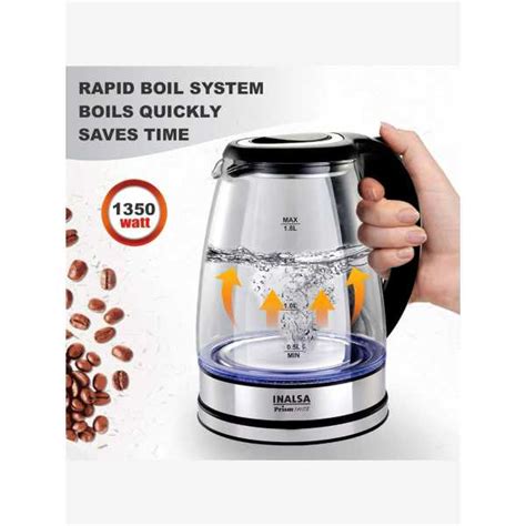 Inalsa Prism Inox 1.8L Electric Kettle Price in India, Specs, Reviews ...