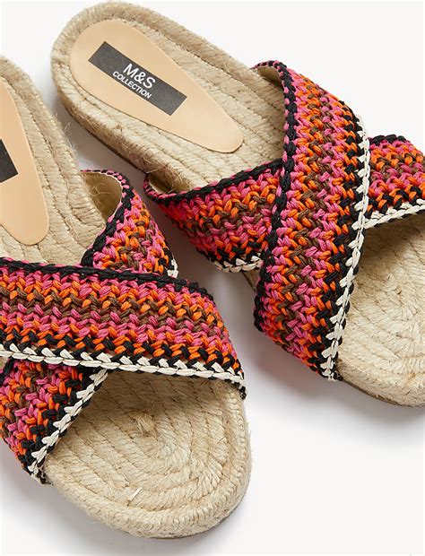 Buy Woven Crossover Flat Espadrilles at Marks & Spencer