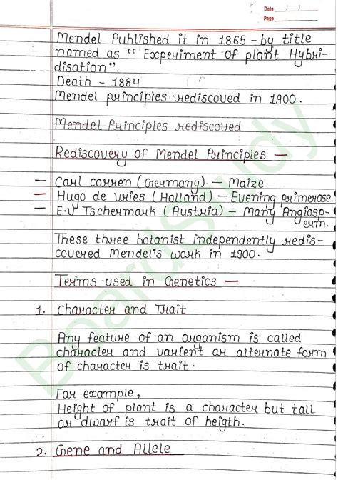 Image result for Principles of Inheritance and Variation Class 12th
