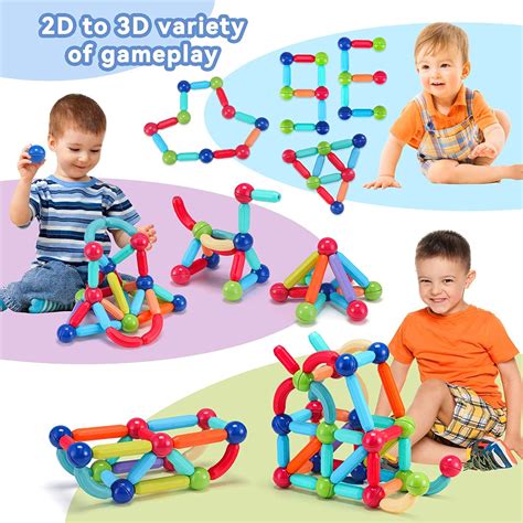 AM0416 Magnetic Sticks Building Blocks 40 Pieces for Kids Age 3+ - Cre ...